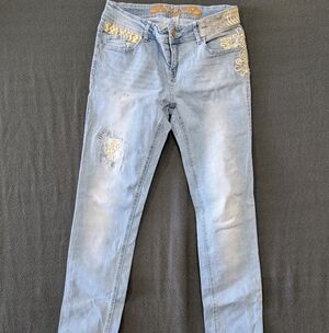 Desigual Women's Embroidered Jeans Size 29x31